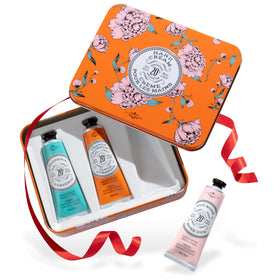 La Chatelaine front tin packaging shows elegant gift-ready presentation and luxury