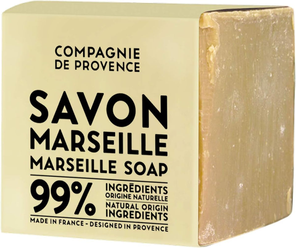 La Compagnie de Provence front packaging showing authentic French soap benefits