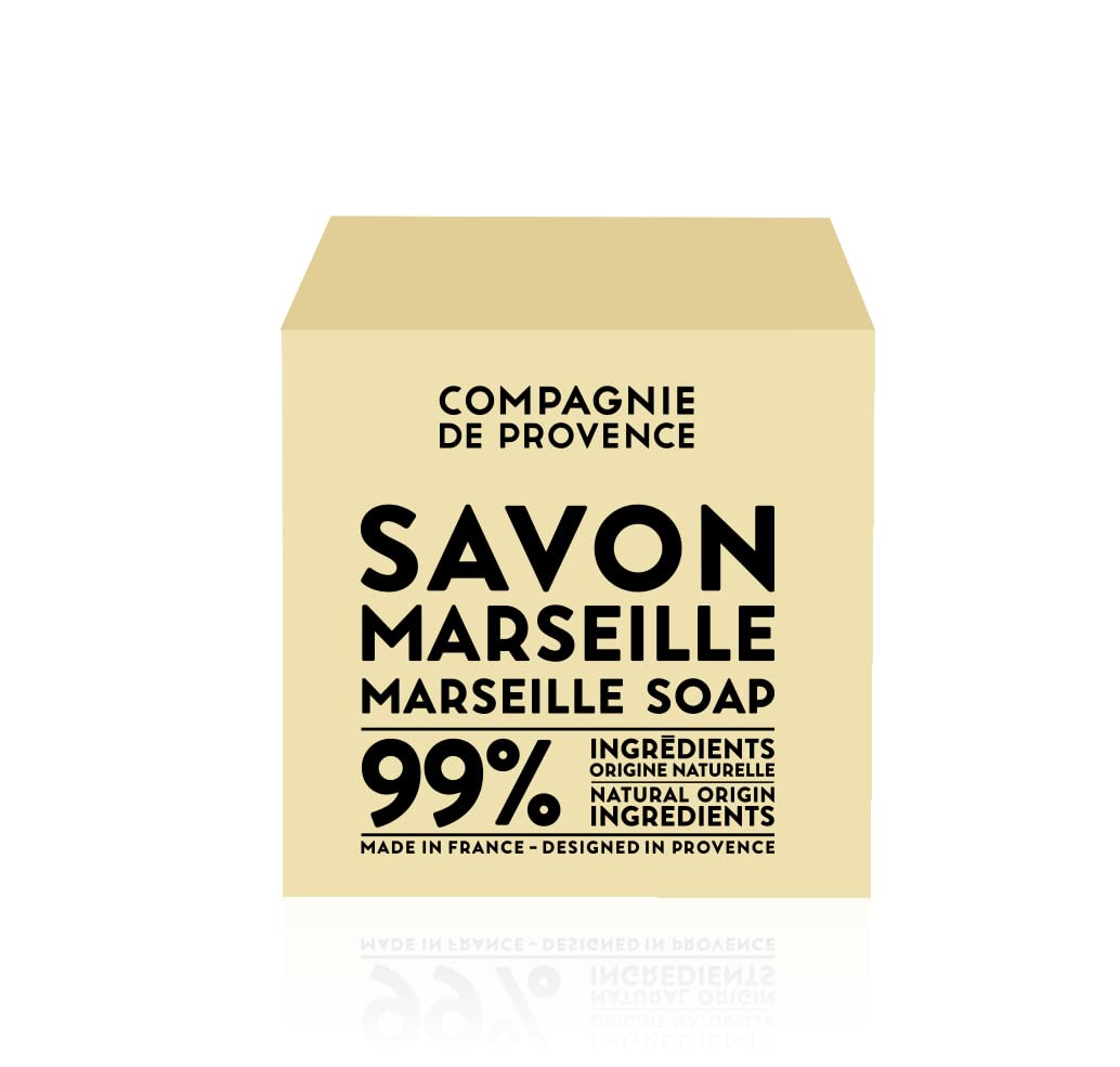 La Compagnie de Provence soap texture close-up highlighting creamy lather