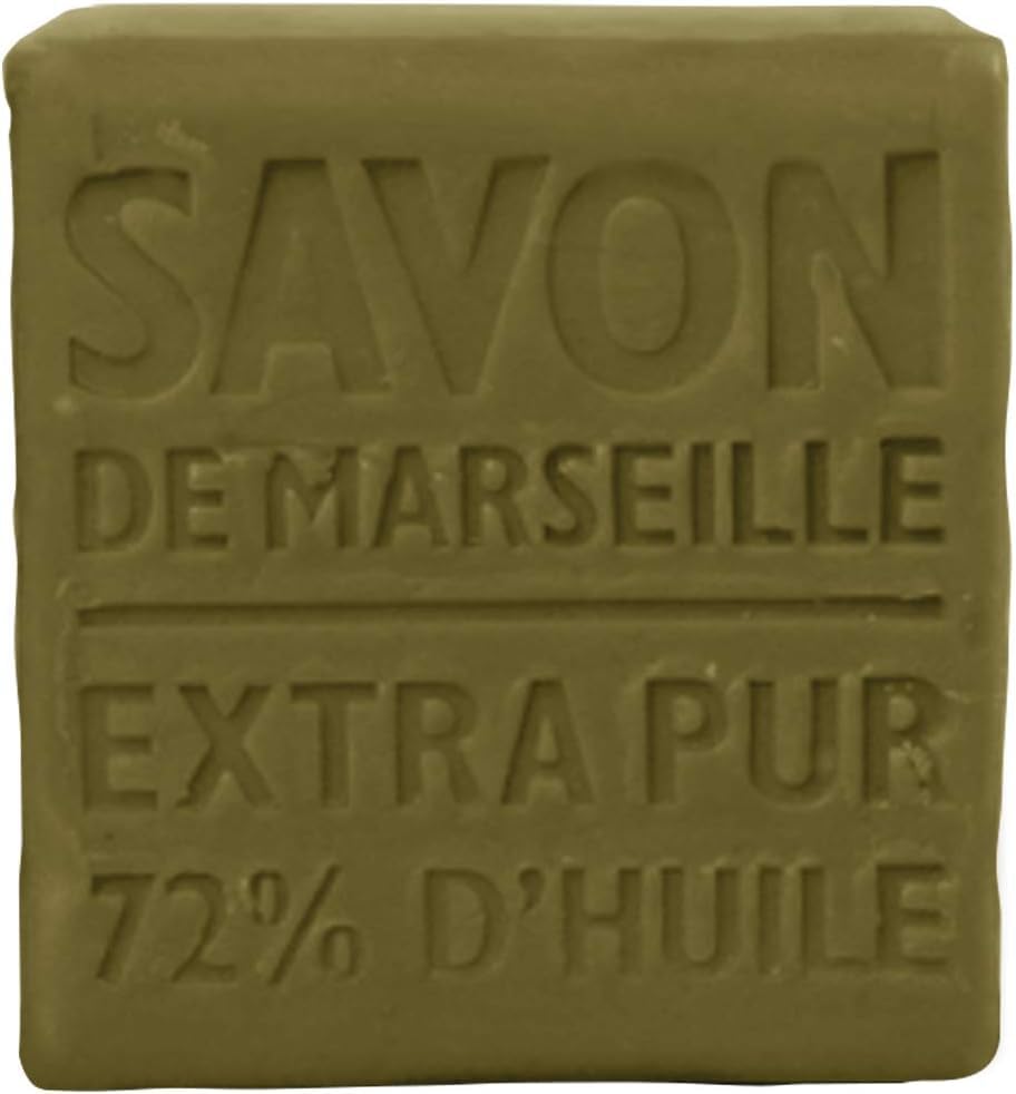 La Compagnie de Provence soap in use on a washcloth illustrating mild cleansing benefit