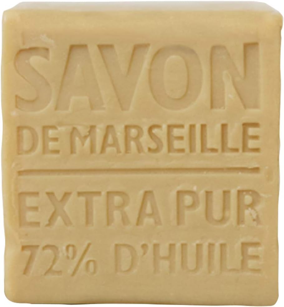 La Compagnie de Provence soap cube on bathroom shelf showing tidy storage benefit