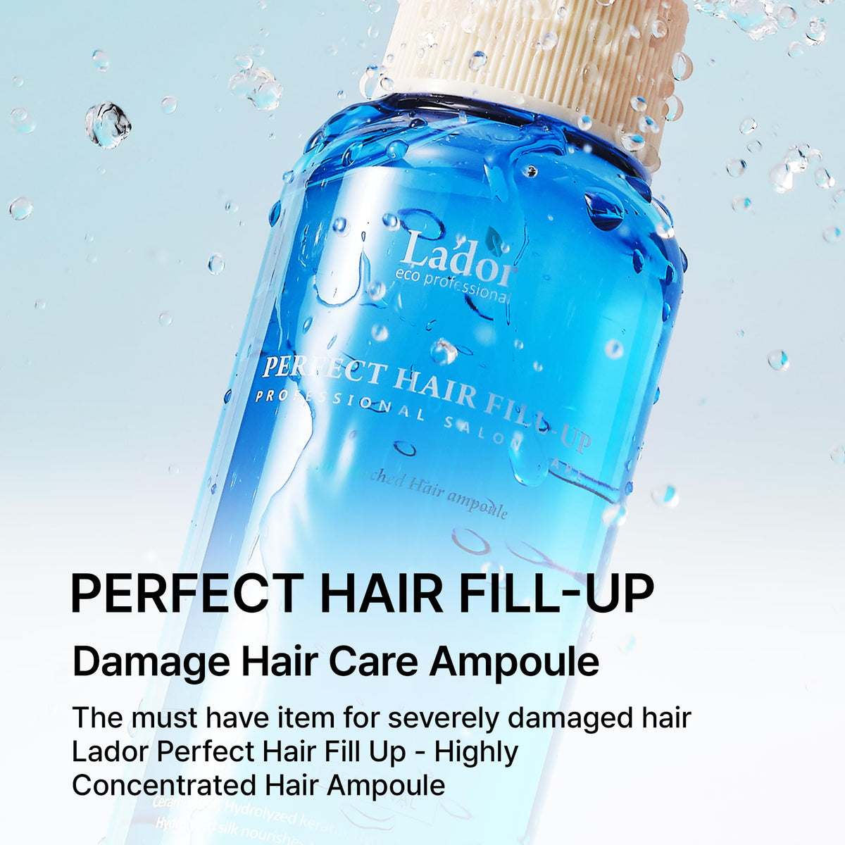 LA'DOR single-use serum opened with liquid visible and easy dosage benefit