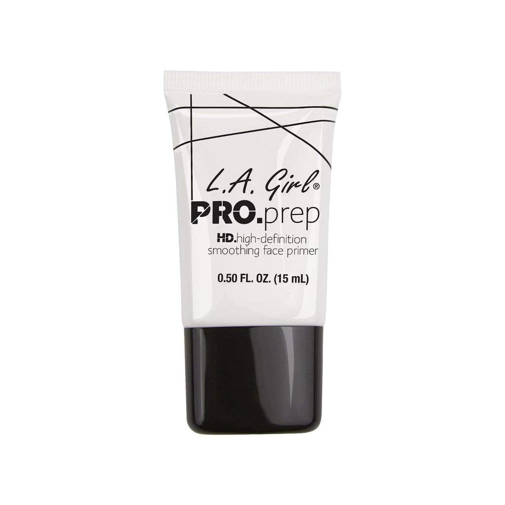L.A. Girl primer on fingertip demonstrating easy blendability benefit