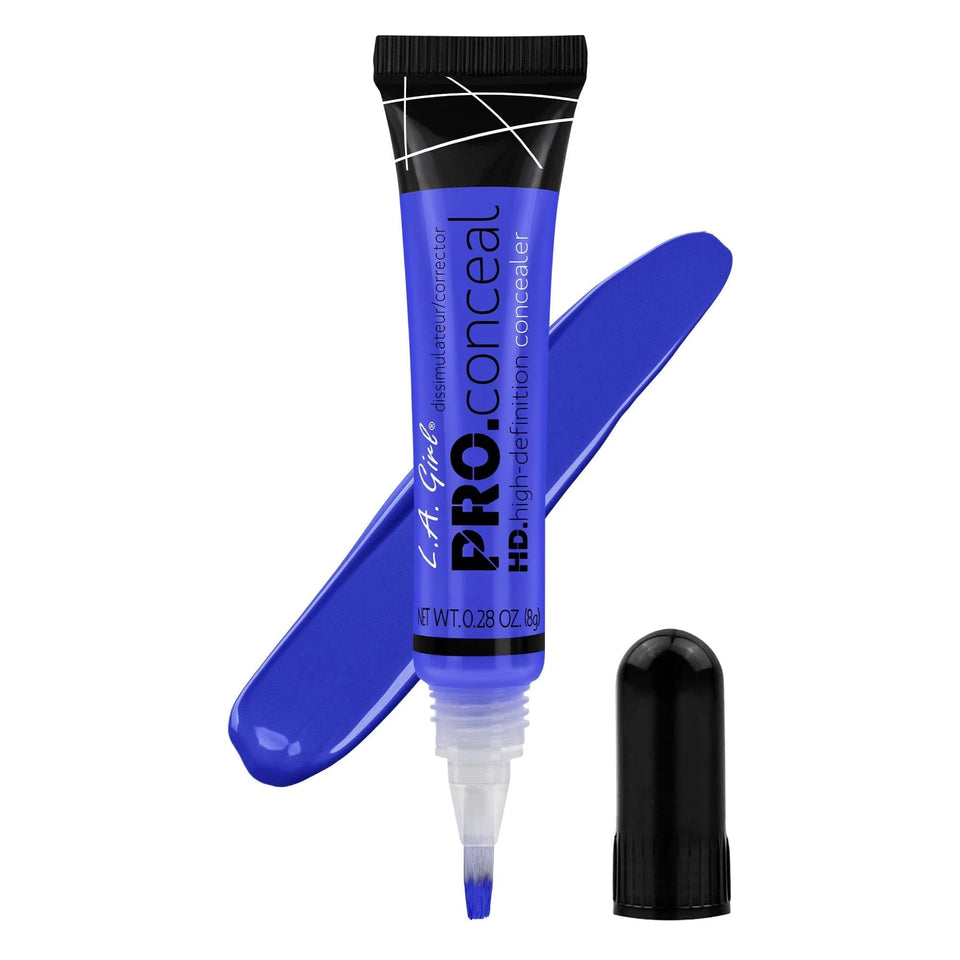 L.A. Girl front packaging showing blue GC997 shade and product benefits