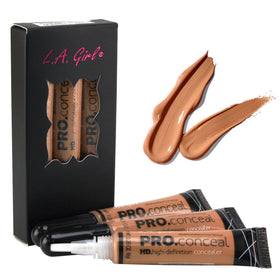 L.A. Girl HD Pro Conceal Toffee front tube showing shade and label for easy selection