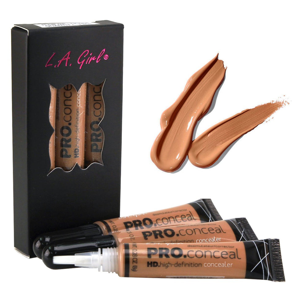 L.A. Girl HD Pro Conceal Toffee front tube showing shade and label for easy selection