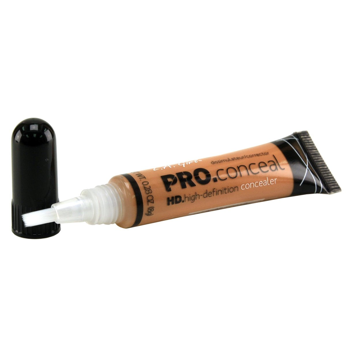 Creamy Toffee concealer swatch from L.A. Girl showing blendable texture and natural finish