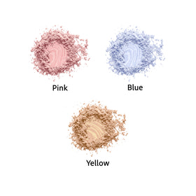 L.A. Girl marble powder applied under eye on model demonstrating brightening and mattifying benefit