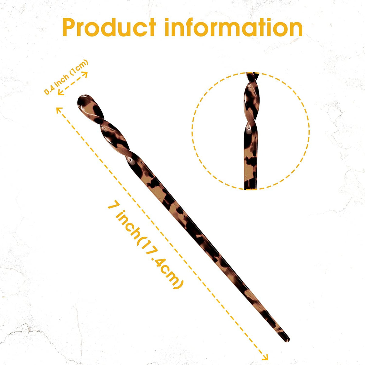 La Jolie Jasmin hair stick holding a low bun on a model, comfortable all-day wear benefit