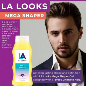 L.A. Looks pump dispensing gel to show easy application and controlled amount