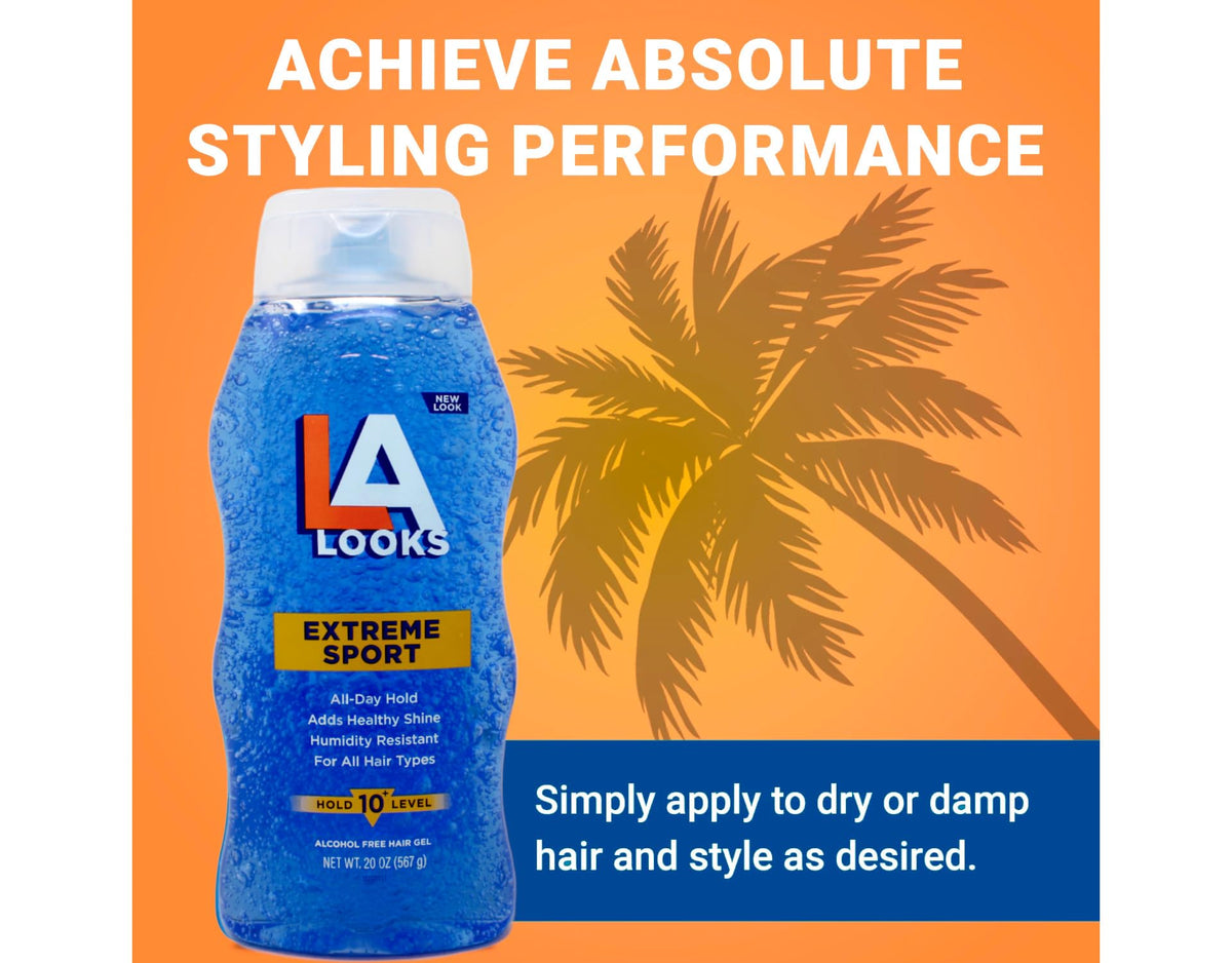 L.A. Looks gel open tub showing smooth texture for easy application and firm hold