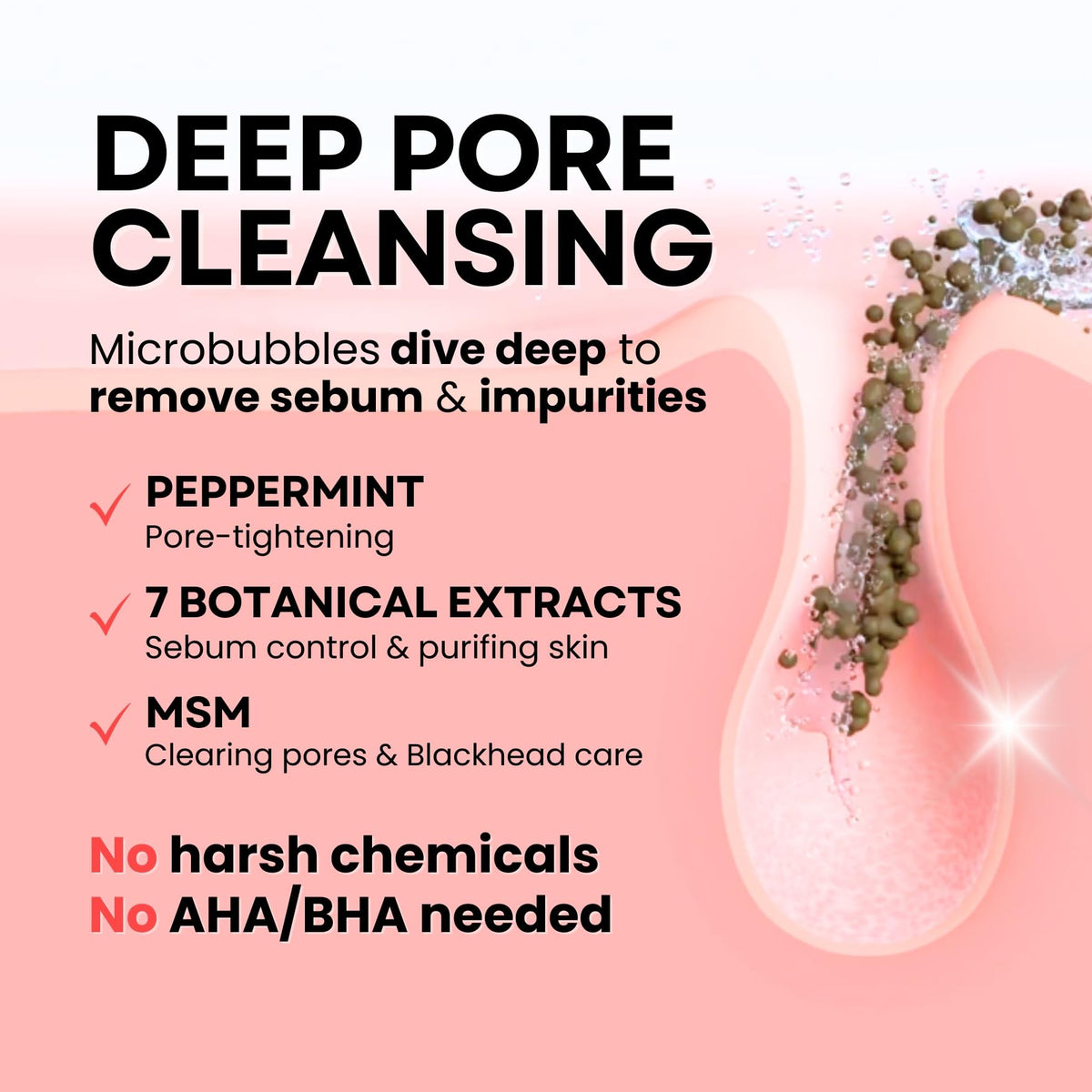 La Noubelle foam texture close-up demonstrating fine bubbles and deep cleanse