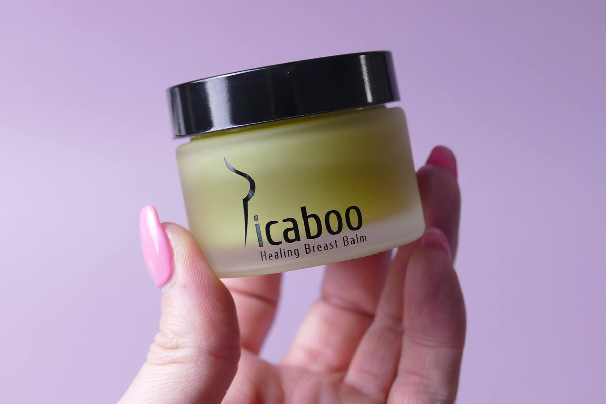 La Parea Wellness lifestyle image of woman relieved after applying Picaboo balm