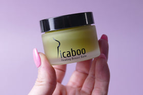 La Parea Wellness lifestyle image of woman relieved after applying Picaboo balm