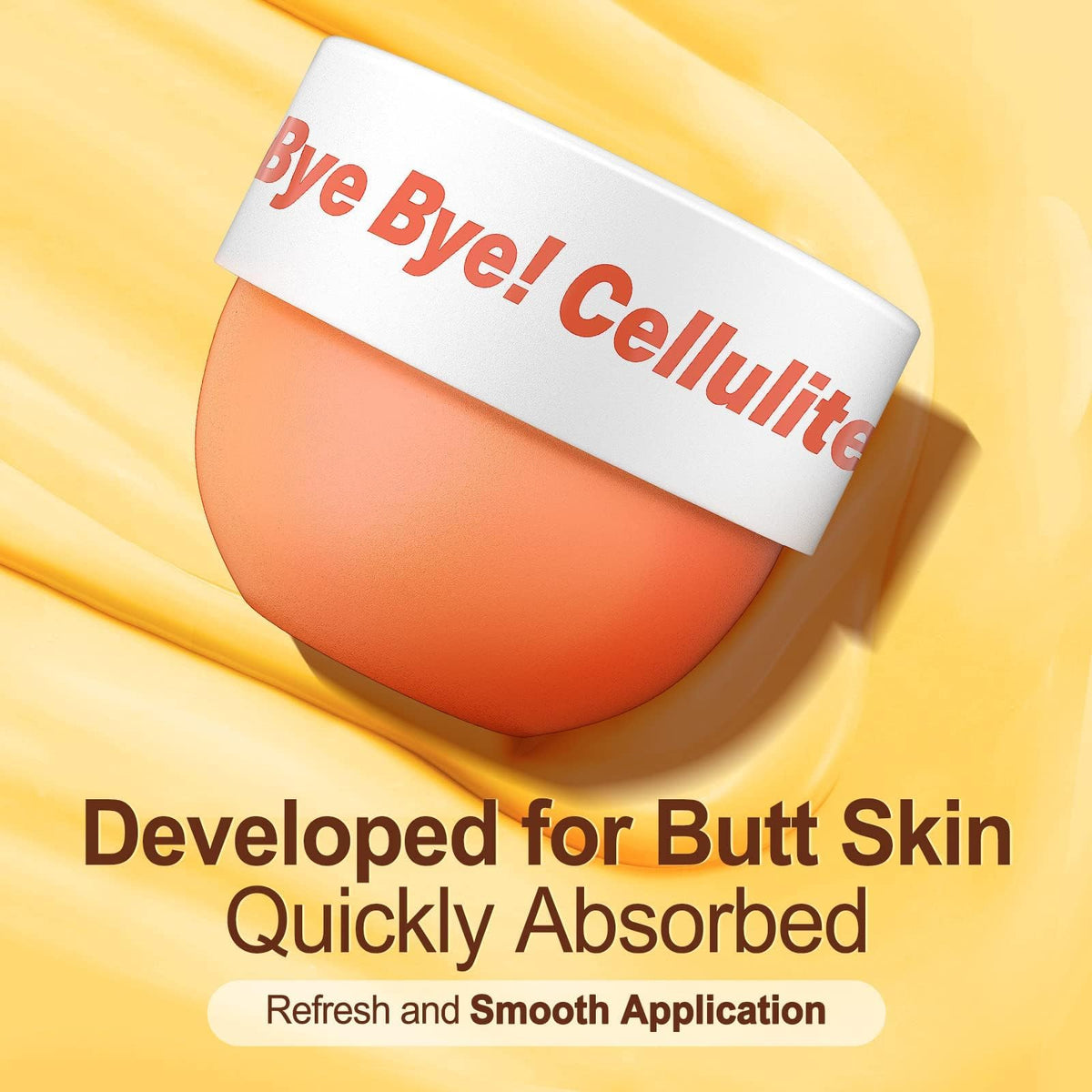 LA.PERSONAL cream texture close-up highlighting fast-absorbing, non-greasy finish benefit