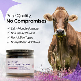 LA PURE ingredients shot with aloe and grapeseed illustrating soothing natural actives