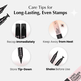 LA PURE cap and tip detail showing protective cap and no‑mess storage benefit