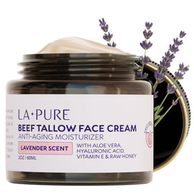 LA PURE front jar showing label and 2oz packaging for easy shelf recognition