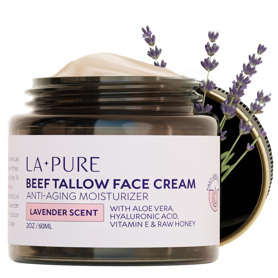 LA PURE front jar showing label and 2oz packaging for easy shelf recognition
