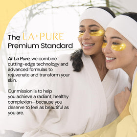 LA PURE lifestyle shot at bathroom mirror portraying quick daily refresh benefit
