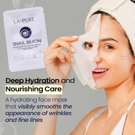 LA PURE mask applied on model demonstrating comfortable fit