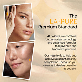 LA PURE in morning vanity setting with sunlight, suggests uplifting citrus routine