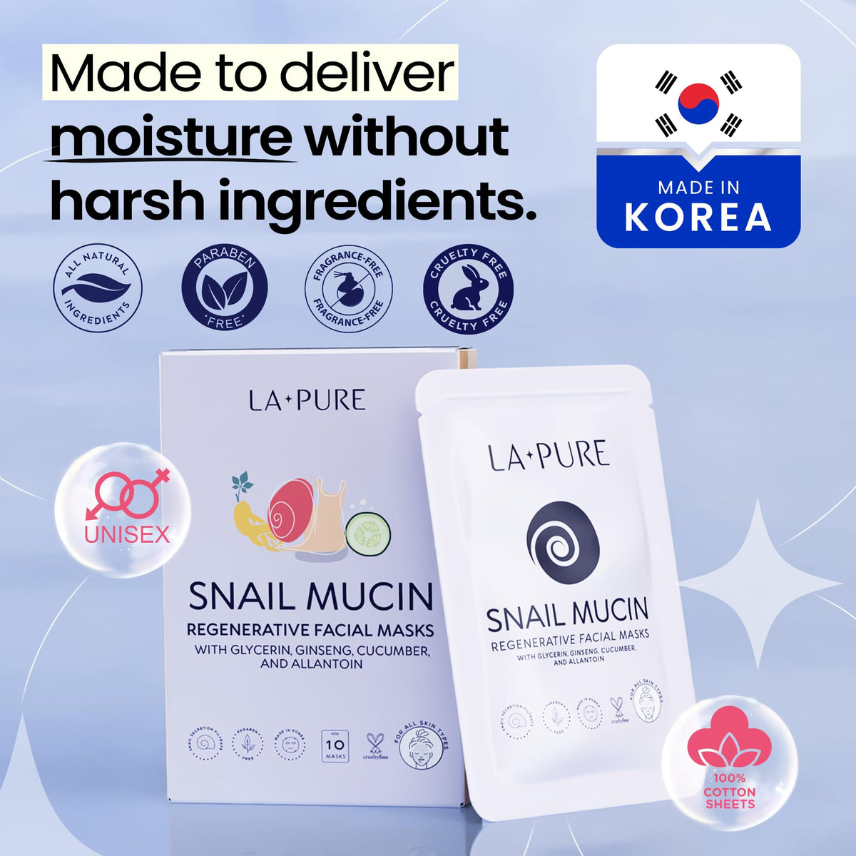 LA PURE serum texture close-up highlighting hydrating essence
