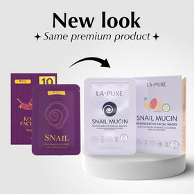 LA PURE single sheet unfolded showing full-face coverage and fit