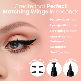 LA PURE left‑eye stamp detail for perfect matching wings