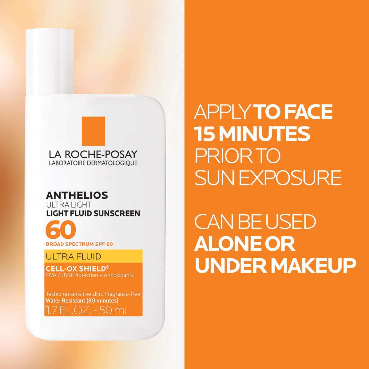 La Roche-Posay application on cheek illustrating smooth, non-greasy coverage