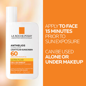 La Roche-Posay application on cheek illustrating smooth, non-greasy coverage