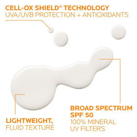 La Roche-Posay sunscreen spread on hand illustrating lightweight application