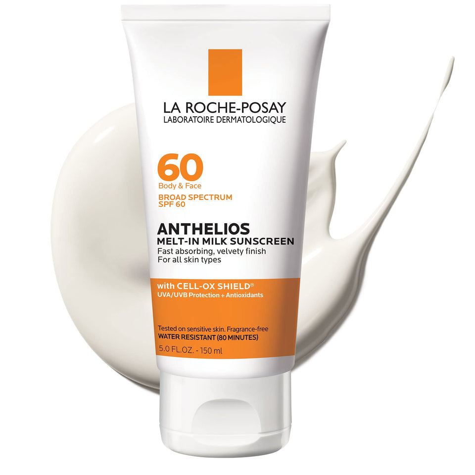 La Roche-Posay front packaging showing SPF 60 and benefits