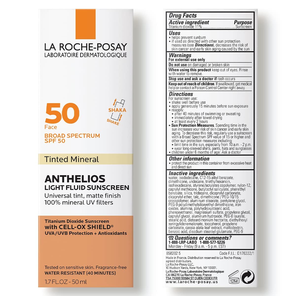 La Roche-Posay applied before foundation showing compatibility with makeup