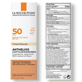 La Roche-Posay applied before foundation showing compatibility with makeup