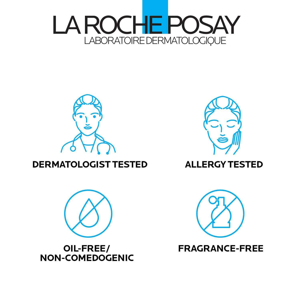 La Roche-Posay ingredient label closeup highlighting niacinamide benefit