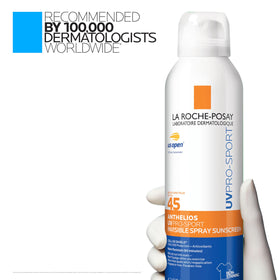 La Roche-Posay in active beach scene showing long-lasting sun protection