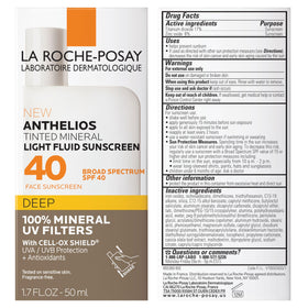 La Roche-Posay lifestyle image of person outdoors using tinted sunscreen