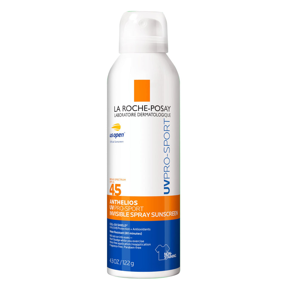 La Roche-Posay front packaging showing SPF 45 protection and sport focus
