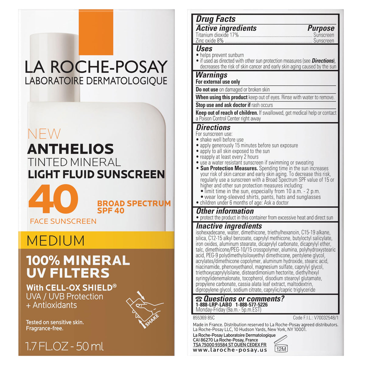 La Roche-Posay tube next to hand showing travel size and portability benefit