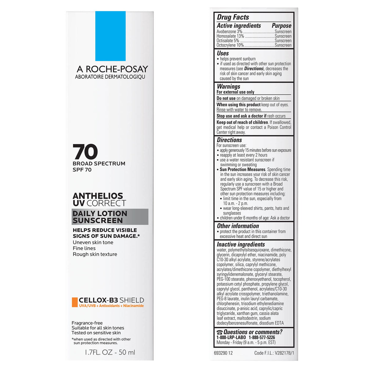 La Roche-Posay close-up of sheer lotion texture for quick absorption