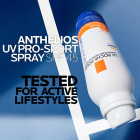 La Roche-Posay spray texture on hand demonstrating lightweight absorption