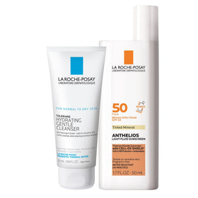 La Roche-Posay tinted sunscreen front packaging showing SPF50 protection and tint benefit