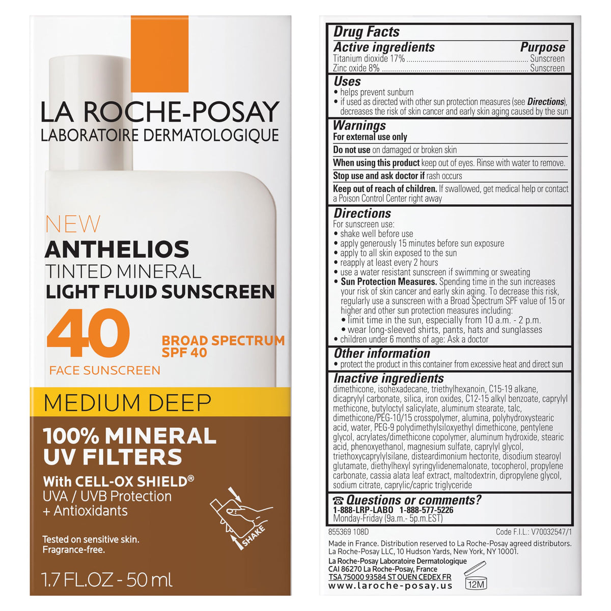 la roche-posay travel size tube beside everyday items for portable sun protection