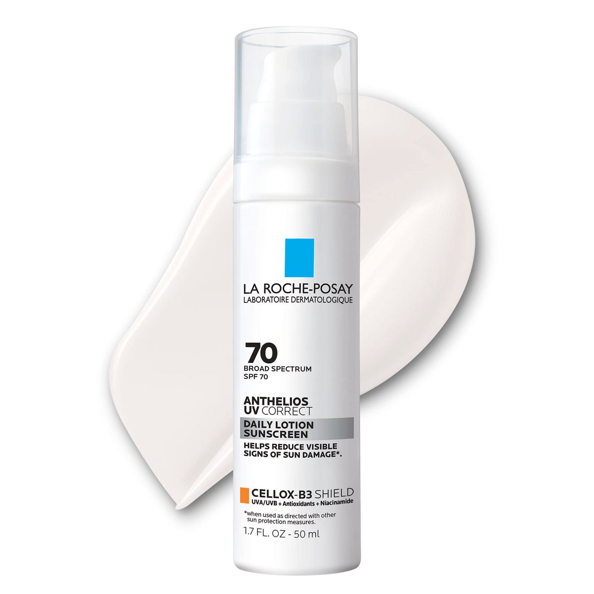 La Roche-Posay front packaging showing SPF 70 protection and benefits