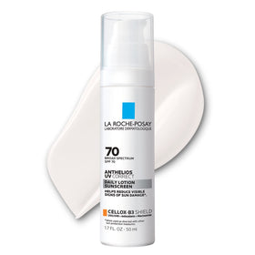 La Roche-Posay front packaging showing SPF 70 protection and benefits