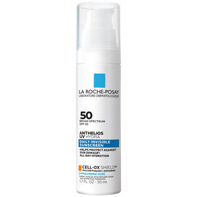 La Roche-Posay front packaging showing SPF 50 and benefits