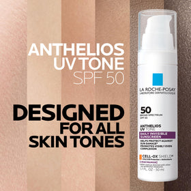La Roche-Posay application on face demonstrating smooth, non-greasy coverage