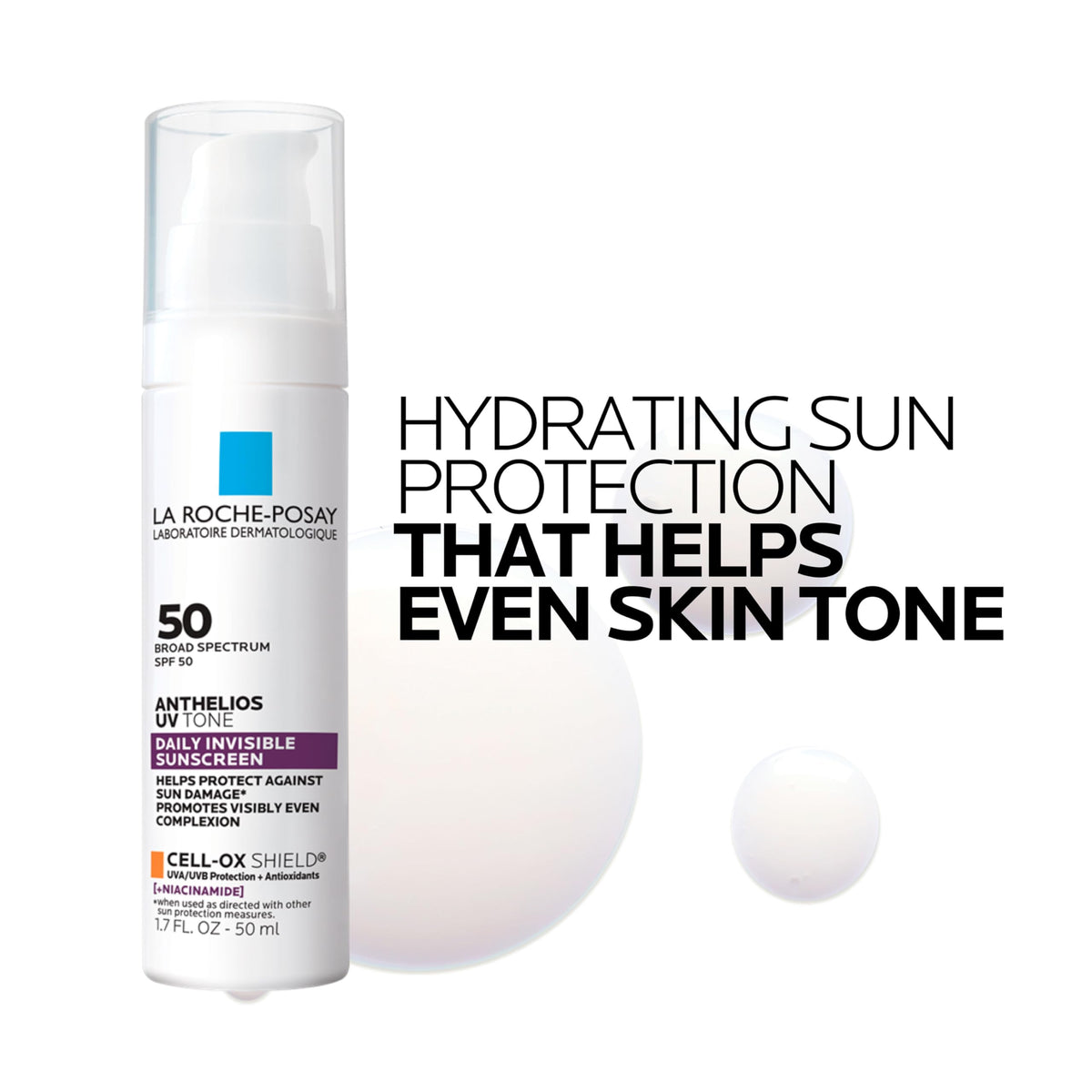 La Roche-Posay ingredient visual with niacinamide emphasizing tone-brightening support