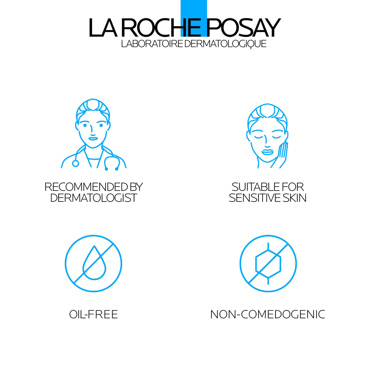 La Roche-Posay product next to ruler showing compact travel-friendly size